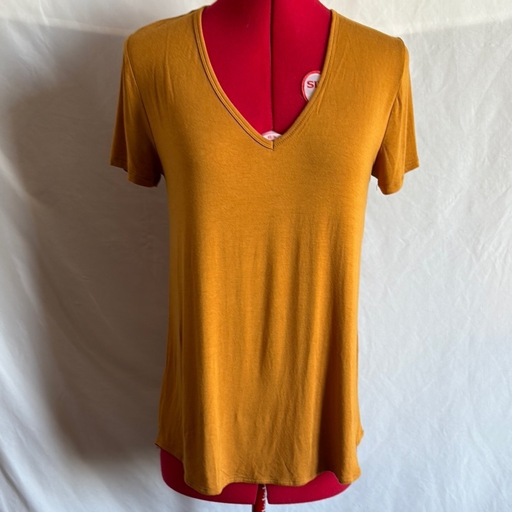 George Yellow Fitted Short Sleeve T-Shirt SM42